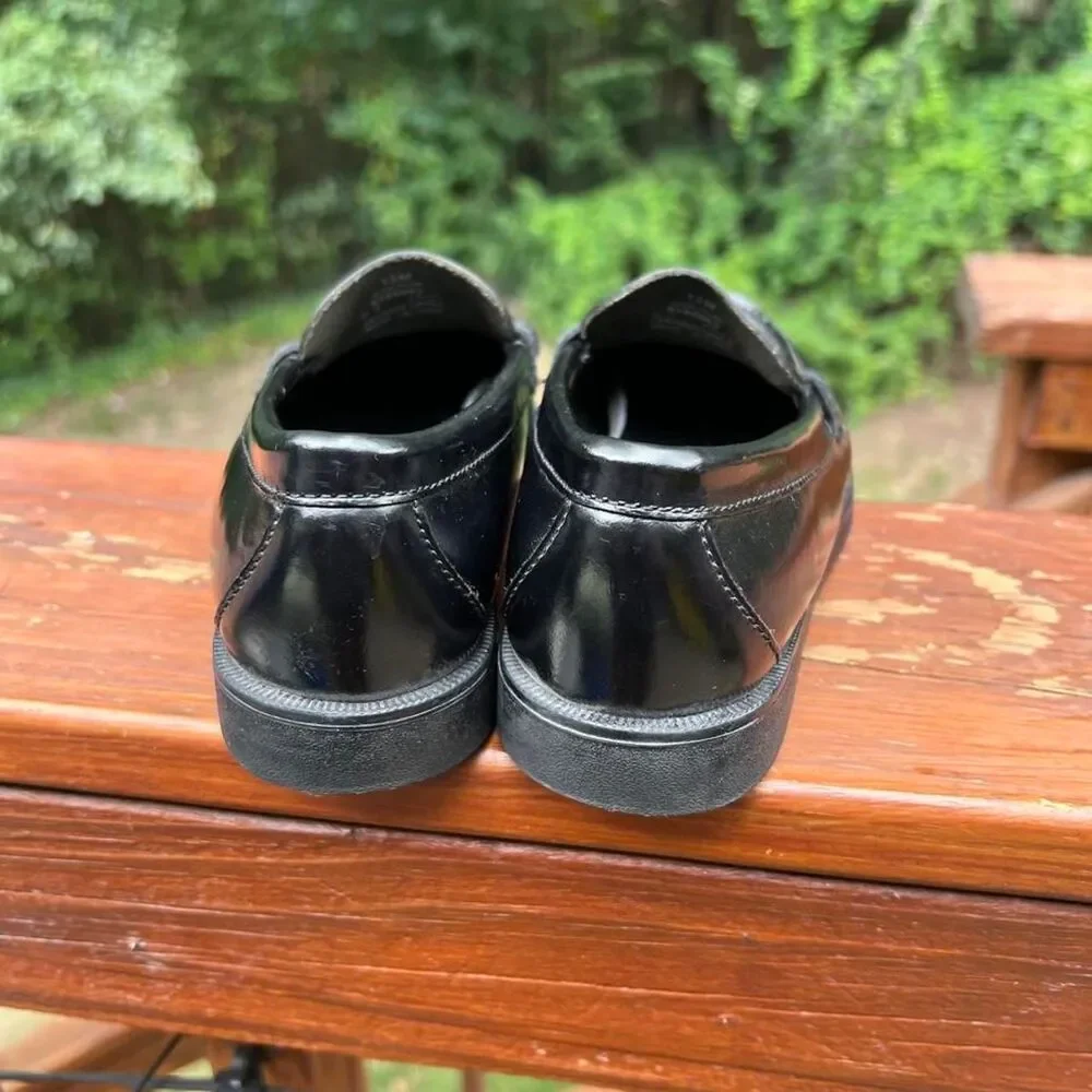 Sperry Colton Youth 1.5  Black Penny Loafers Dress School Shoes